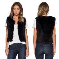 Sleeveless Coat,BeautyVan Women Vest Sleeveless Coat Outerwear Hair Jacket Waistcoat (XL, Black)