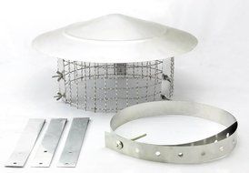 Anti Bird/Rain Stainless Steel 9-inch Mesh Flue Chimney Cap Cover N3