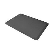 WellnessMats Anti-Fatigue 36 Inch by 24 Inch Linen Motif Kitchen Mat, Grey N4