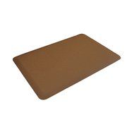 WellnessMats Anti-Fatigue 36 Inch by 24 Inch Linen Motif Kitchen Mat, Grey N5