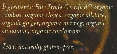 Numi Organic Tea, Rooibos Chai, Caffeine Free Herbal Teasan, 18-Count non-GMO Tea Bags (Pack of 3) N2