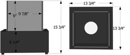 Ignis Ventless Bio Ethanol Fireplace Cube XL N4