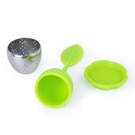 Tea Infuser, MaxMall 4-Pack Silicone Tea Infuser Handle Stainless Steel Strainer&nbsp;filter Infuser&nbsp;with Drip Tray...