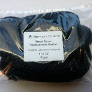Midwest Hearth Wood Stove Replacement Gasket for Woodburning Stoves - Graphite Impregnated Fiberglass Gaskets... N6