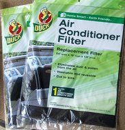 Duck Replacement Air Conditioner Foam Filter, 24-inch by 15-inch by 1/4-inch,... N2