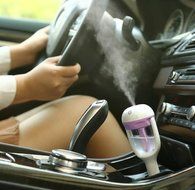 Rukiwa Auto Mini Car Humidifier Air Purifier Freshener Travel Car Portable (Green) N5