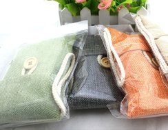 LWD 2 Pack the Home/ Car in Addition to Taste Natural Auto Air Purifying Bamboo Charcoal Bags, Air Freshener -... N3