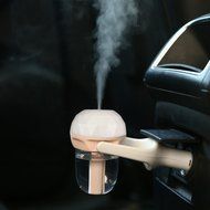 Mothca USB Car Charger Port Steam Mini Ultrasonic Humidifier 180 Degree Rotation DC 12V Aromatherapy Essential... N6