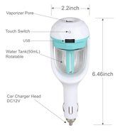 Mothca USB Car Charger Port Steam Mini Ultrasonic Humidifier 180 Degree Rotation DC 12V Aromatherapy Essential... N7
