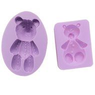 Funshowcase 2 Cute Bear Toy Candy Silicone Mold for Sugarcraft, Cake Decoration, Cupcake Topper, Chocolate, Fondant...