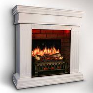 MagikFlame Electric Fireplace w/ Realistic Flame Effects + Crackling Logs Sound + Fresh Cut Pine Scent + Built... N5