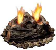 Real Flame 2-Can Outdoor Log Set N2