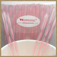 Heavy duty - 40pcs 6 in x 7/32 Acrylic Sticks For Cake Pops or Candy Apple (Clear Bubble) N3