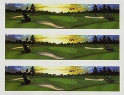 Lucks Edible Image Golf Scene (3 strips/pcs enough for a 9&quot; cake)