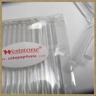 Heavy duty - 40pcs 6 in x 7/32 Acrylic Sticks For Cake Pops or Candy Apple (Clear Bubble) N4