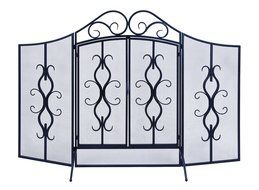 Deco 79 Metal Fire Screen, 60 by 40-Inch