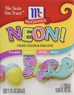 Neon Purple Green Pink Blue 4-pack Food Color by McCormick N2