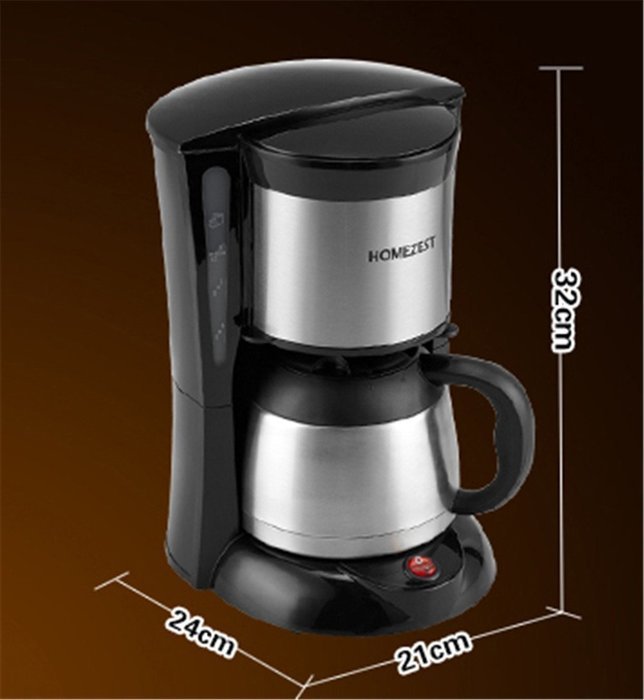 Royal- CM-823w American Style Fully Automatic Drip Coffee Machine Anti-dry Thermal Insulation Coffee Pot 1.25L N4