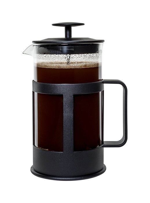 Bruntmor KRATER French Press W/ Heat Resistant Glass Carafe & Stainless Steel Double Screen Plunger Perfect Coffee...