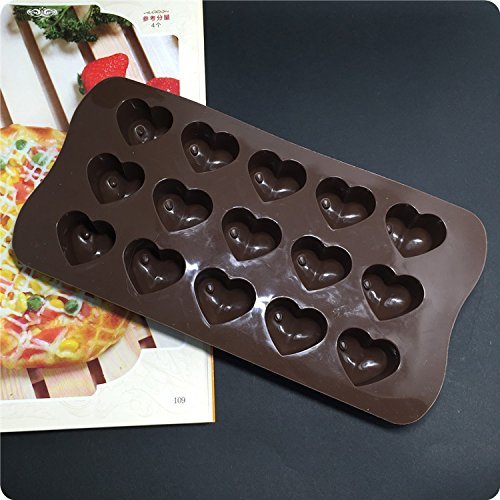 Everyday Better Life Silicon Heart Shaped Ice Tray Chocolate Cake Molds