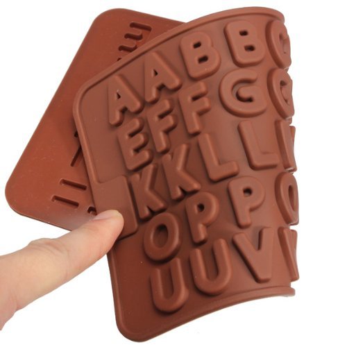 "Cake Muffin Cookie Chocolate Alphabet Baking Silicone Jelly Mold Mould" shopping
