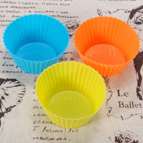 "12Pcs Silicone Cake Muffin Chocolate Cupcake Cups Mold" shopping N5