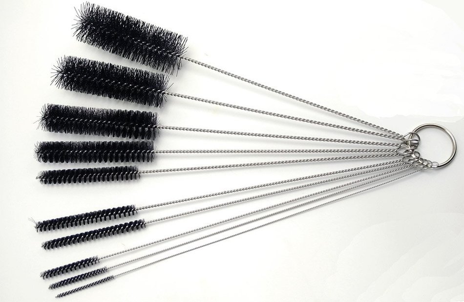 UHQ 8.2 Inch Kitchen Nylon Tube Brush Cleaning Brushes,10 Pcs N7