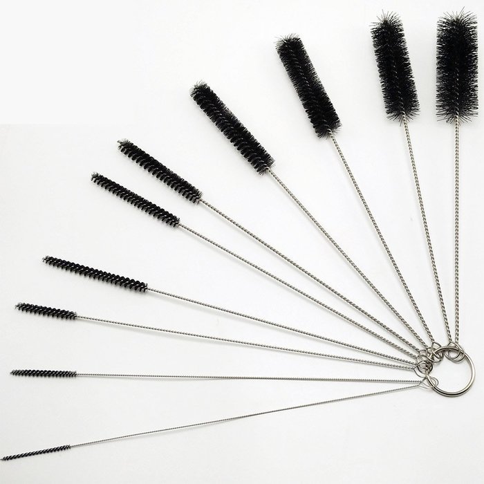 UHQ 8.2 Inch Kitchen Nylon Tube Brush Cleaning Brushes,10 Pcs N8