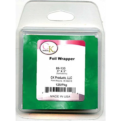 CK Products Foil Wrappers, 3" x 3", Green