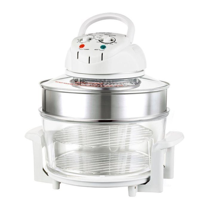 Magic Chef EWGC12W3 Glass Bowl Convection Oven, 3 gallon, White