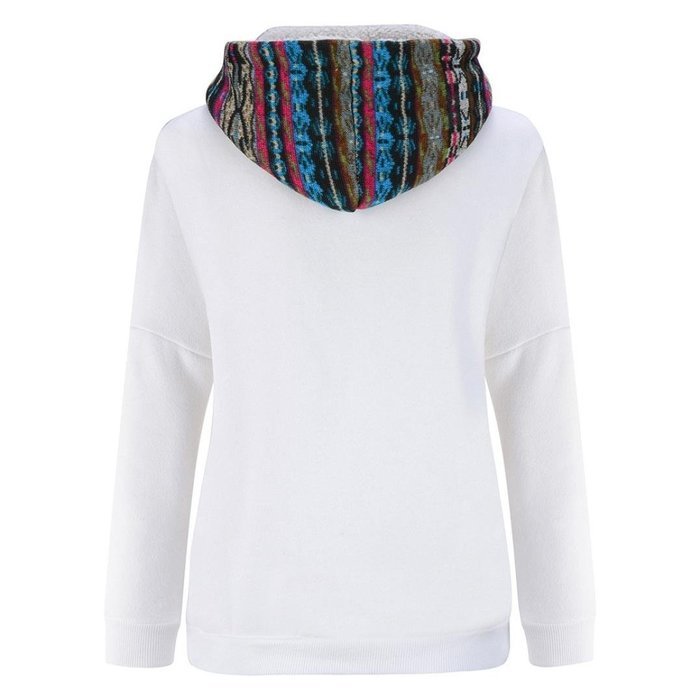 Women's Sweater,Laimeng Long Sleeve Plus Velvet Thickened Hooded Sweater Top Blouse (S, Black) N13