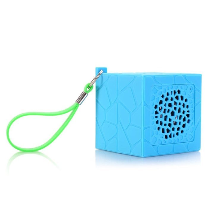 Muangan Mini Portable Cube Stereo Wireless Bluetooth Speaker for SmartPhone Tablet (BLUE)