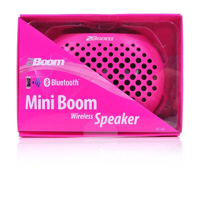 2BOOM Mini Boom Portable Mini Bluetooth iPod Wireless Speaker Pink N12