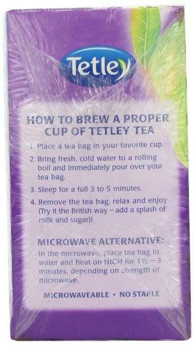 Tetley British Blend Premium Black, 80-Count Tea Bags, 7 Ounce, (Pack of 6) N4