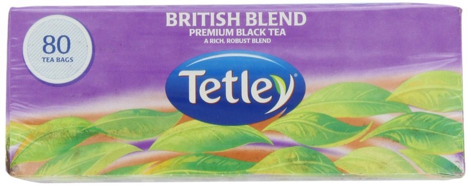 Tetley British Blend Premium Black, 80-Count Tea Bags, 7 Ounce, (Pack of 6) N5