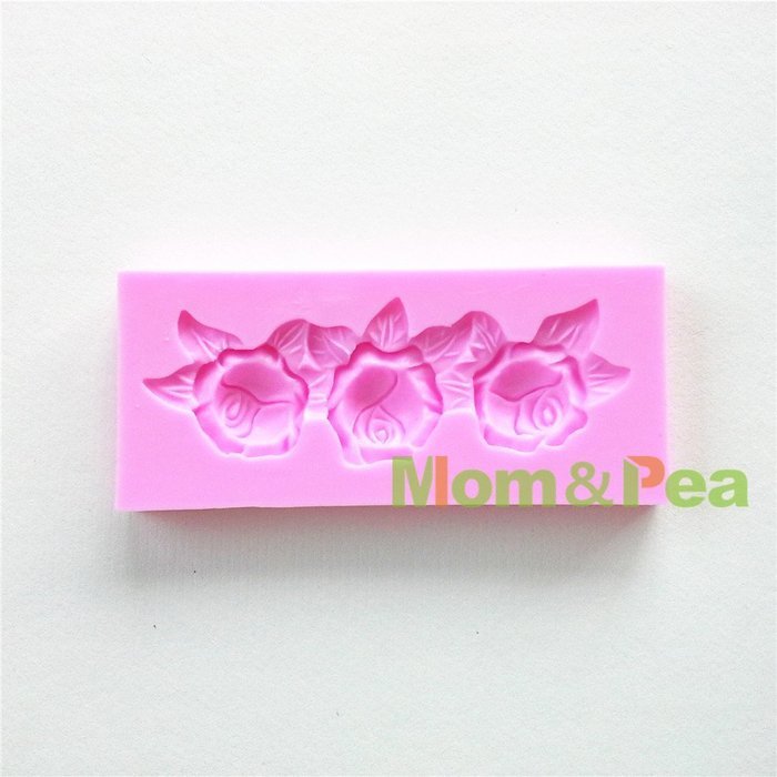 Mom&pea 0639 Flower Shaped Silicone Mould for Fondant Cake Sugar Paste Cake Decoration 3d Cake Toppers Mold 10.2... N2