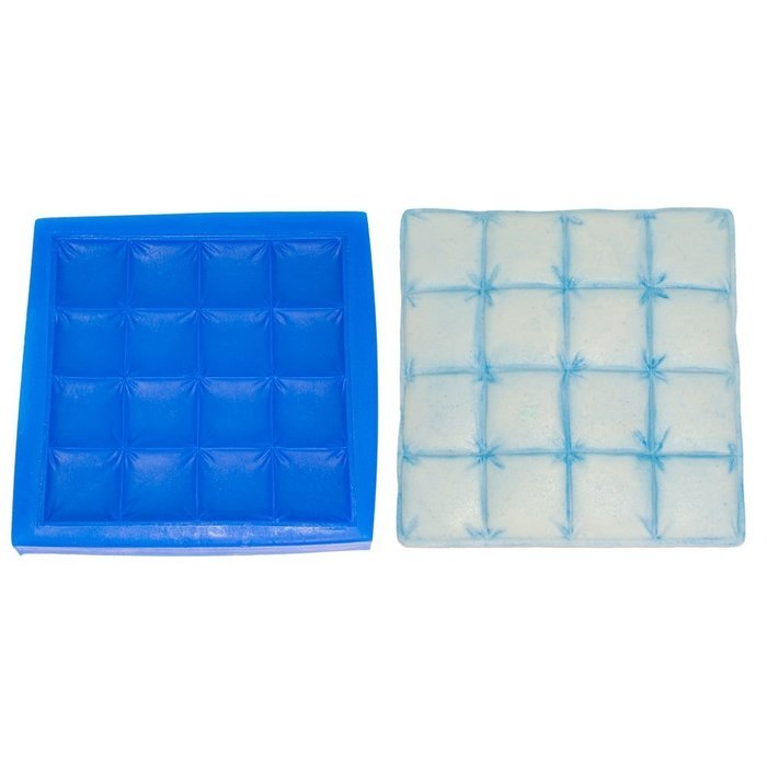 First Impression Molds B237 Quilted Baby Blanket Silicone Cake Decorating Mold, Small, Blue
