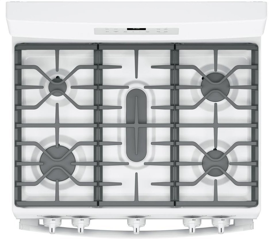 GE JGB660DEJWW 30" White Gas Sealed Burner Range N2