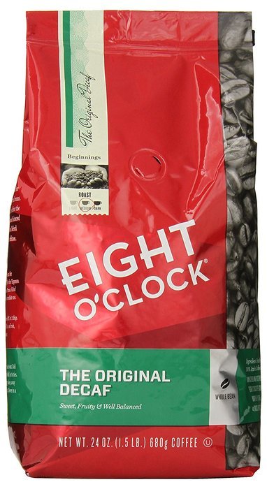 Eight O'Clock The Original Decaf Whole Bean Coffee, 24 Ounce