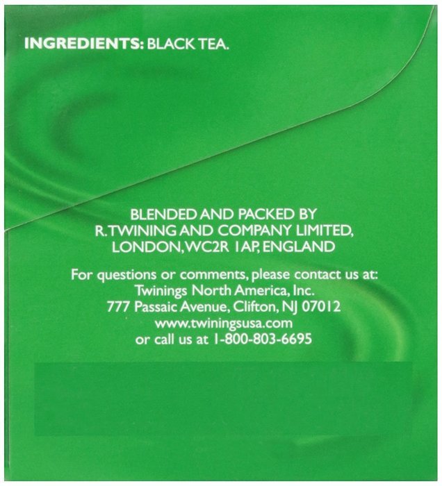 Twinings Irish Breakfast Tea, Tea Bags, 20 ct N3