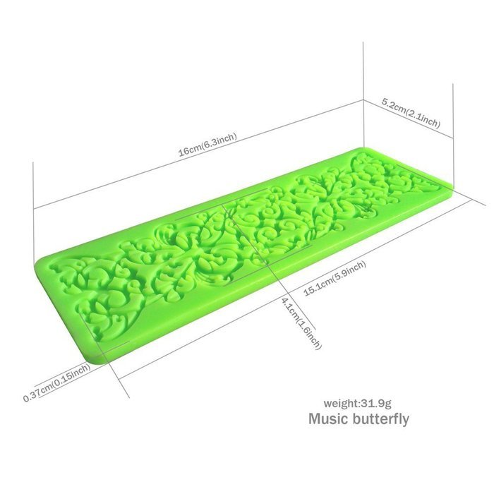 Anyana 3x Silicone Fondant Mould Cake Decorating Mold Sugarcraft sugarpaste lace mat