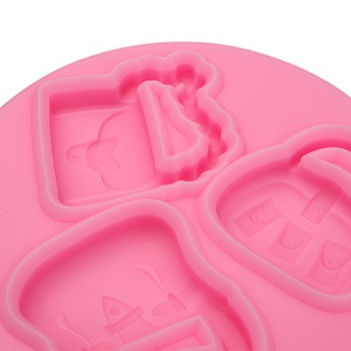 "Mini Bag Silicone Mold Fondant Cake Mould Decorating Tool" shopping N4