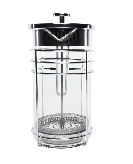 Bruntmor KRATER French Press W/ Heat Resistant Glass Carafe & Stainless Steel Double Screen Plunger Perfect Coffee... N2