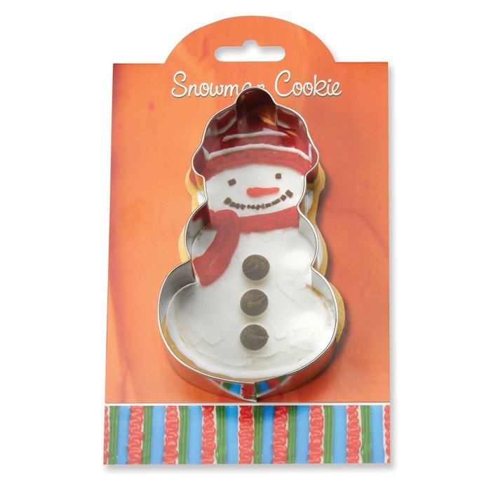 Snowman Cookie and Fondant Cutter - Ann Clark - 5 Inches - US Tin Plated Steel N2