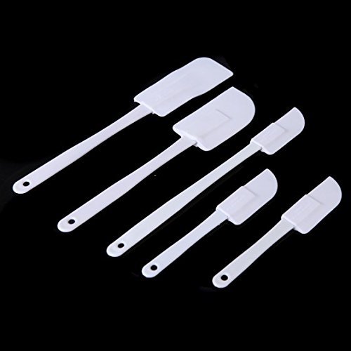 5 Piece Cream Butter Paste Scraper Plastic DIY Baking Tool
