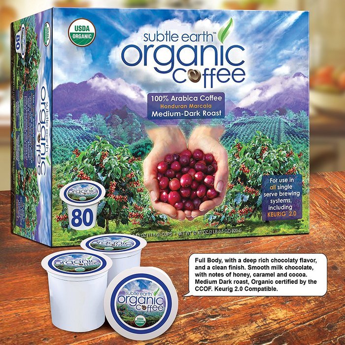 Cafe Don Pablo 80 Count K-Cups, Subtle Earth Organic Gourmet Coffee Medium-dark Roast, Keurig Brewers 2.0 Compatible... N3
