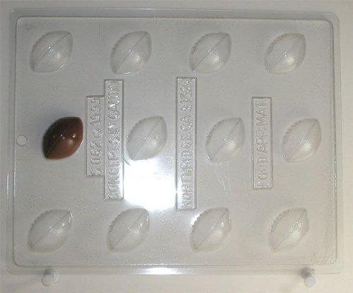 Cute little footballs S062 Sports Chocolate Candy Mold