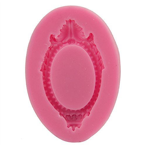 Mirror Frame Silicone Cake Mould Fondant Sugar Craft Chocolate Decorating Tool N3