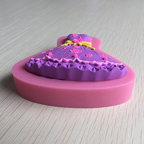 Pinkie Tm Strapless Dress with Wedding Gown Fondant Cake Resin Flower Mold Chocolate Clay Resin Mould Sugarcraft... N2