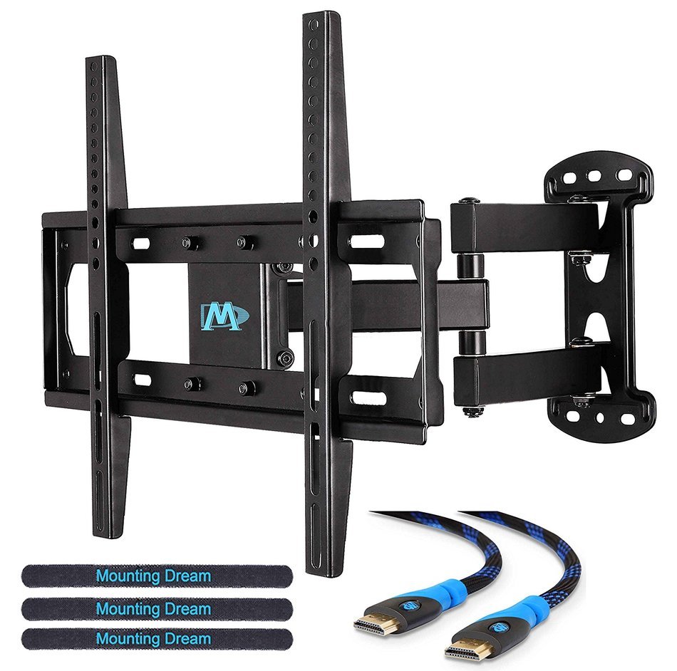 Mounting Dream MD2377 TV Wall Mount Bracket with Full Motion Articulating Arm for most 26-55 Inches LED, LCD and... N2